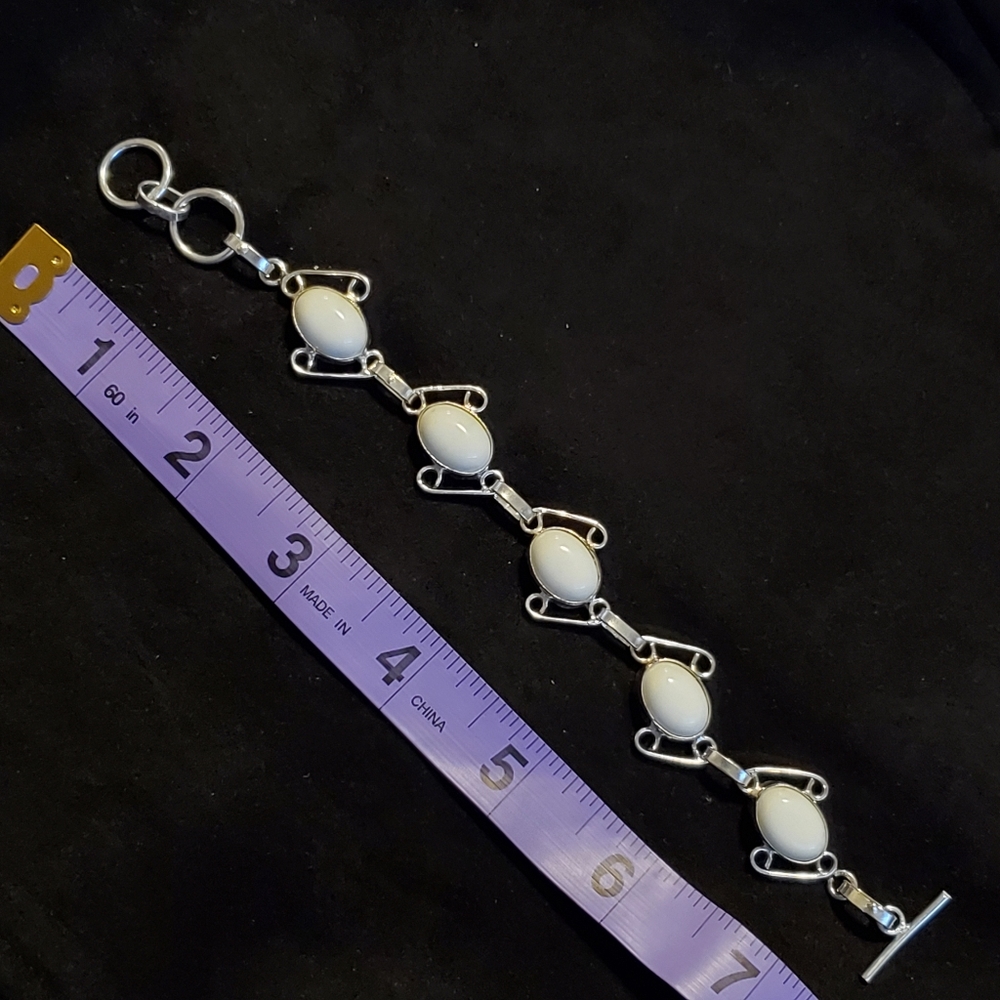 925 Silver Semi-precious Stones Handmade Bracelet